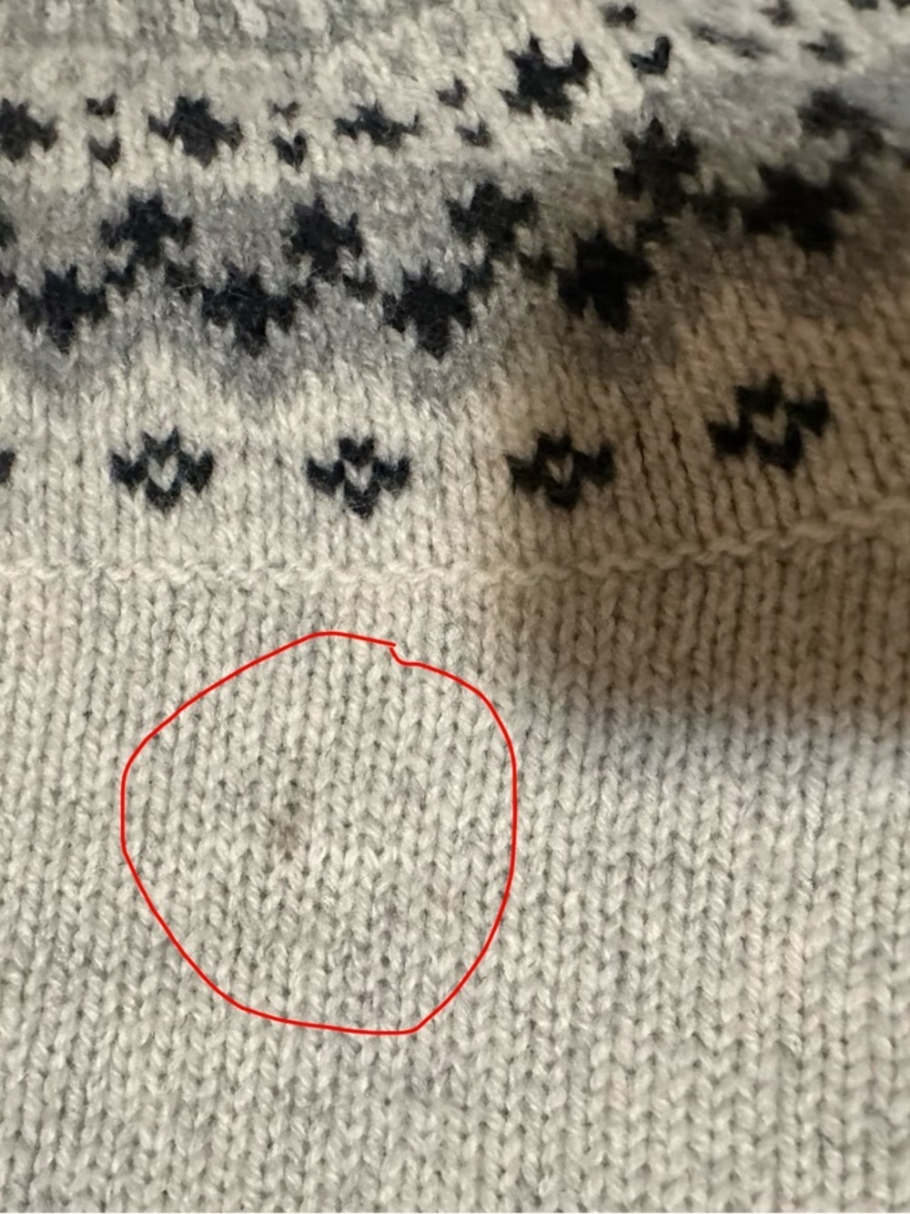 L.L.Bean 100% Lambswool Sweater Women’s Large Nordic Fair Isle Full Zip Jacket - Picture 9 of 11